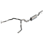 Borla T-304 stainless steel Touring Cat-Back exhaust system for 2021-2025 Cadillac Escalade with mandrel bent piping.