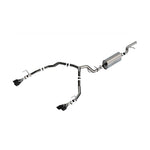Borla 140856BC Touring Cat-Back exhaust system with quad black chrome tips for 2021-2026 Chevrolet Tahoe Premier.
