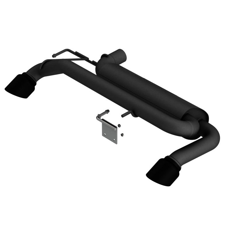 Borla ATAK axle-back exhaust system with high-temperature black coating and dual 4-inch round tips for Ford Bronco