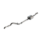 Borla S-Type brushed T-304 stainless steel cat-back exhaust with high clearance turn-down tip for 2021-2025 Ford Bronco.