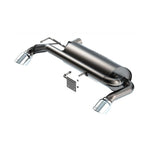 Borla ATAK Axle-Back Exhaust with dual 4-inch polished tips and mandrel-bent tubing for 2021-2025 Ford Bronco.
