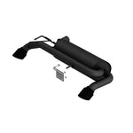 Borla Touring axle-back exhaust system with high-temperature black coating and dual 4-inch tips for Ford Bronco 2.7L.