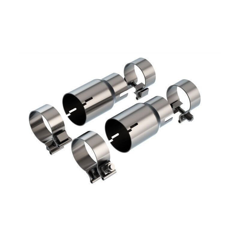 Borla 60722 T-304 stainless steel exhaust adapter kit with clamps for 2021-2023 Ford Mustang Mach 1
