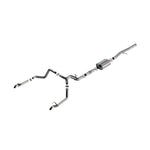 Borla ATAK 3.5-inch T-304 stainless steel cat-back exhaust system with dual turn-down tailpipes for GMC Sierra AT4X.