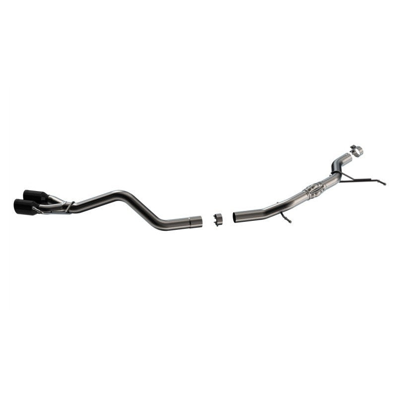 Borla S-Type cat-back exhaust system with dual 3.5 inch black chrome tips for 2022-2023 Ford Maverick AWD.