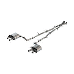 Borla 140936 S-Type Cat-Back Exhaust system for 2022-2023 Kia Stinger 3.3L featuring T-304 stainless steel piping.