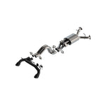 Borla ATAK cat-back exhaust system with 4-inch black coated tips and active valves for Ford Bronco Raptor.