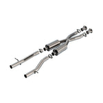 Borla 60739 T-304 stainless steel 2.5-inch S-Type mid-section with merge X-pipe for 2022-2025 Lexus IS500.