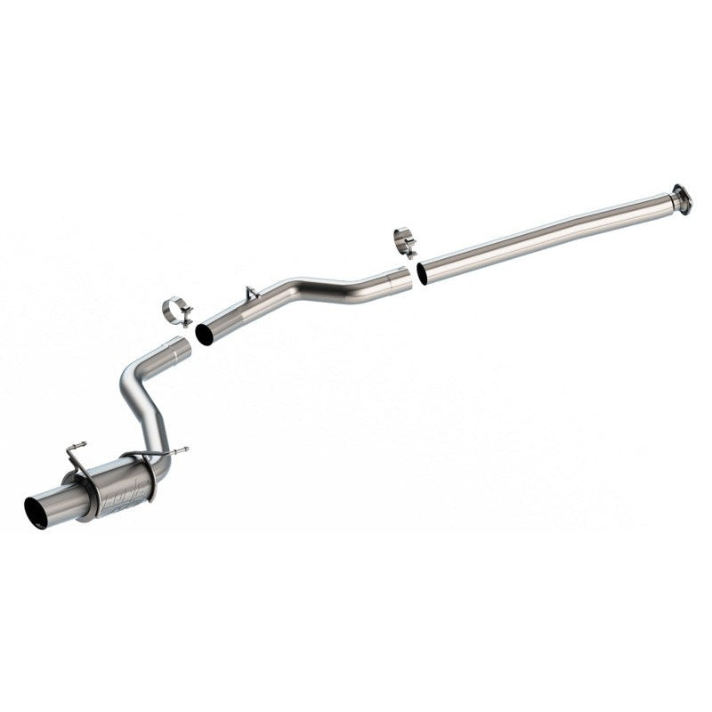 Borla ATAK single-exit cat-back exhaust system with 4.5-inch brushed stainless steel tip for 2022-2025 Subaru WRX