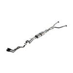 Borla S-Type True Dual Cat-Back exhaust system with 4.5 inch black chrome tips for 2022-2025 Toyota Tundra 3.4L