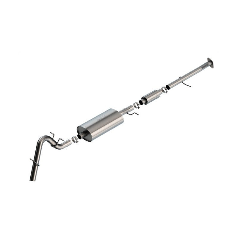 Borla S-Type High Clearance Climber cat-back exhaust with T-304 stainless steel 3-inch turndown tip