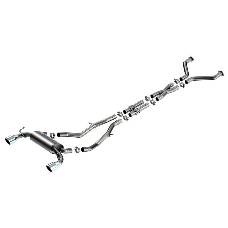 Borla S-Type 2.5-inch cat-back exhaust system with 4.5-inch polished stainless steel tips for 2023-2025 Nissan Z.