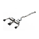 Borla ATAK Cat-Back Exhaust System with four black tips and 3-inch T-304 stainless piping for 2023-2026 Toyota GR Corolla