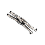 Borla SwitchFire X-Pipe OE resonator replacement in T-304 stainless steel for 2024-2025 Ford Mustang Dark Horse.