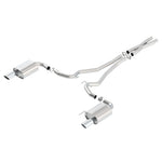 Borla ATAK Cat-Back exhaust system with 2.5-inch mandrel-bent piping and 4-inch tips for 2015-2017 Mustang GT.