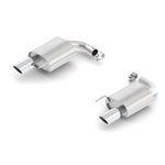 Borla ATAK axle-back exhaust system with 2.5-inch stainless steel piping and 4-inch chrome tips for 2015-2017 Mustang GT