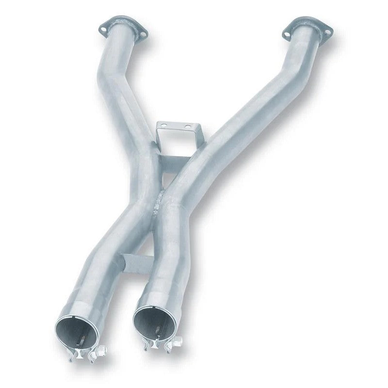 Borla 60087 T-304 stainless steel 2.5 inch X-pipe and mid-pipe assembly for C5 Corvette.