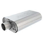 Borla T-304 stainless steel oval CrateMuffler with 2.5 inch offset and center ports for SBF 289/302 engines.