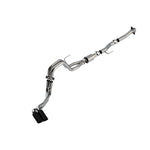 Borla ATAK Cat-Back exhaust system with dual passenger-side black chrome tips for 2021-2025 Ford F-150 5.0L.