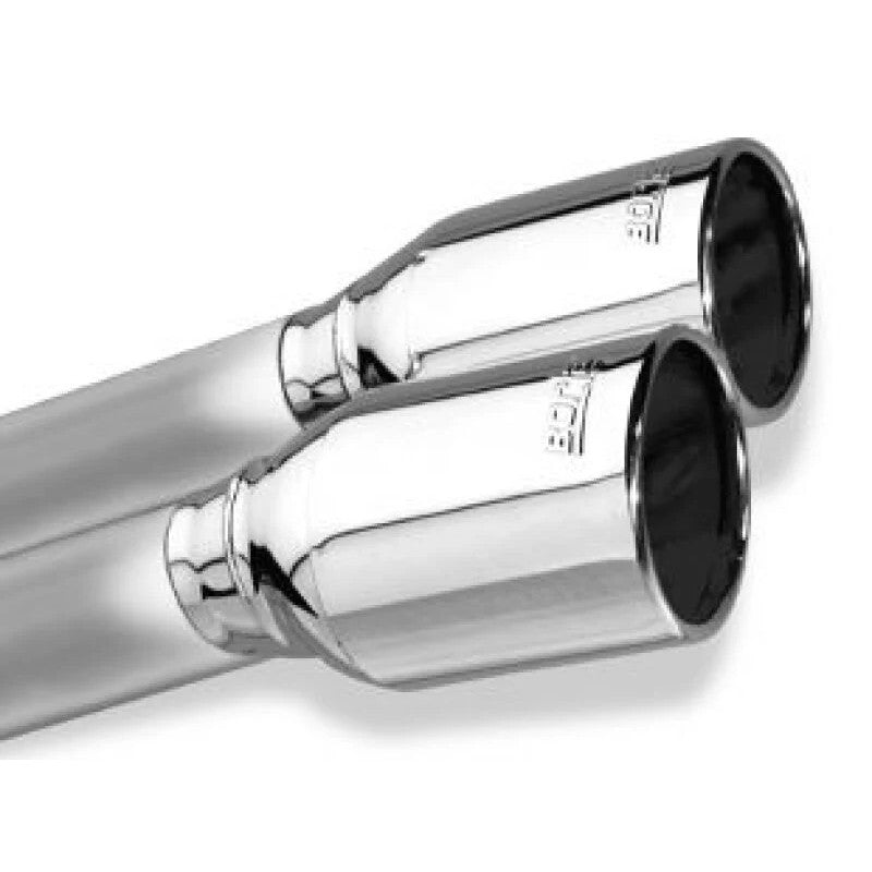 Borla S-Type Cat-Back exhaust for 2021-2025 Ford F-150 with T-304 stainless piping and dual 4-inch bright chrome tips.