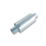 Borla S-Type universal stainless steel muffler with 2.5 inch inlet and outlet and un-notched weld-on necks