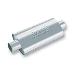 Borla 40941 XR-1 Racing Sportsman oval stainless steel muffler with 2.5 inch center inlet and outlet
