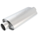 Borla XR-1 Racing Sportsman stainless steel oval muffler with 3.5 inch center inlet and outlet