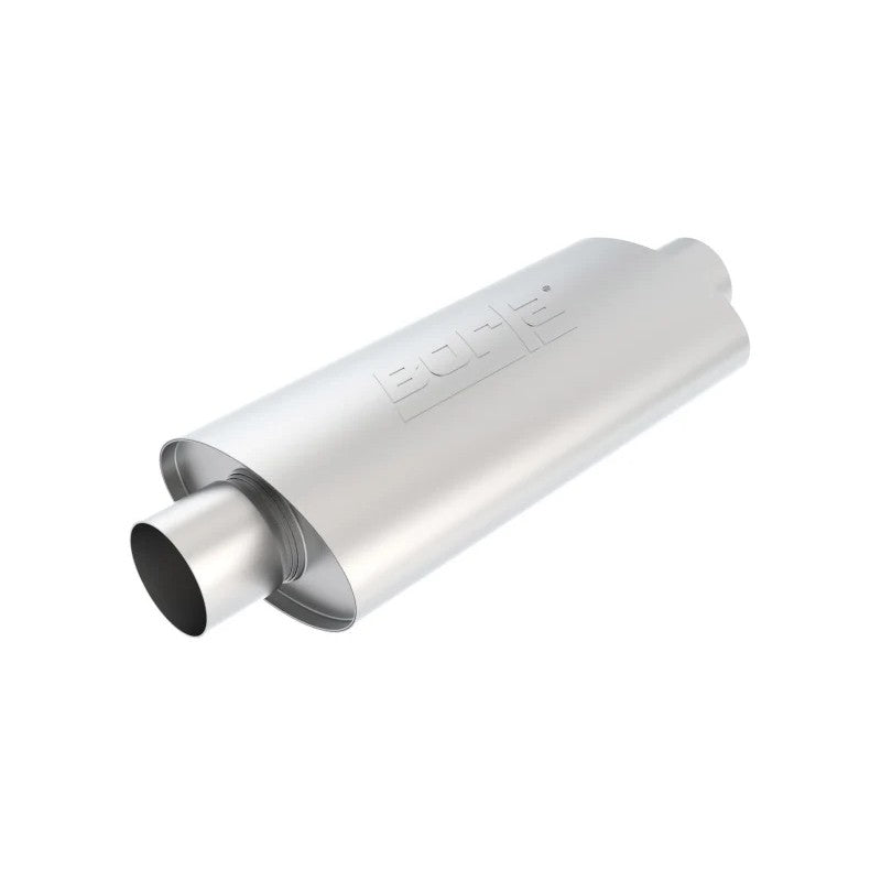 Borla XR-1 Racing Sportsman stainless steel oval muffler with 3 inch center inlet and outlet