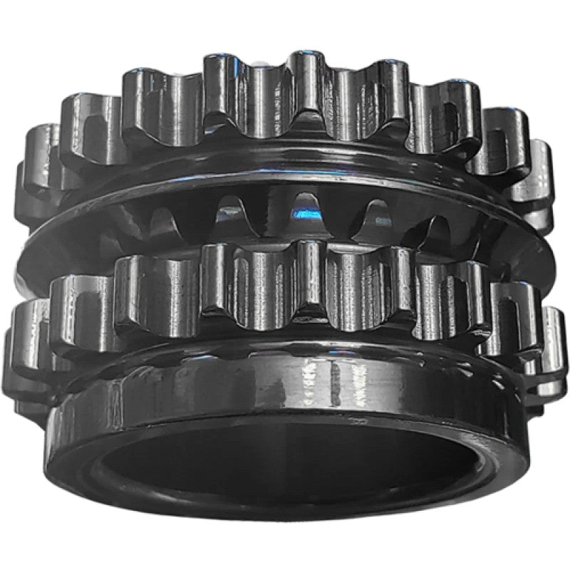 Boundary CNC-machined billet steel crankshaft timing sprocket for 2011-2014 Ford Coyote V8 engines.
