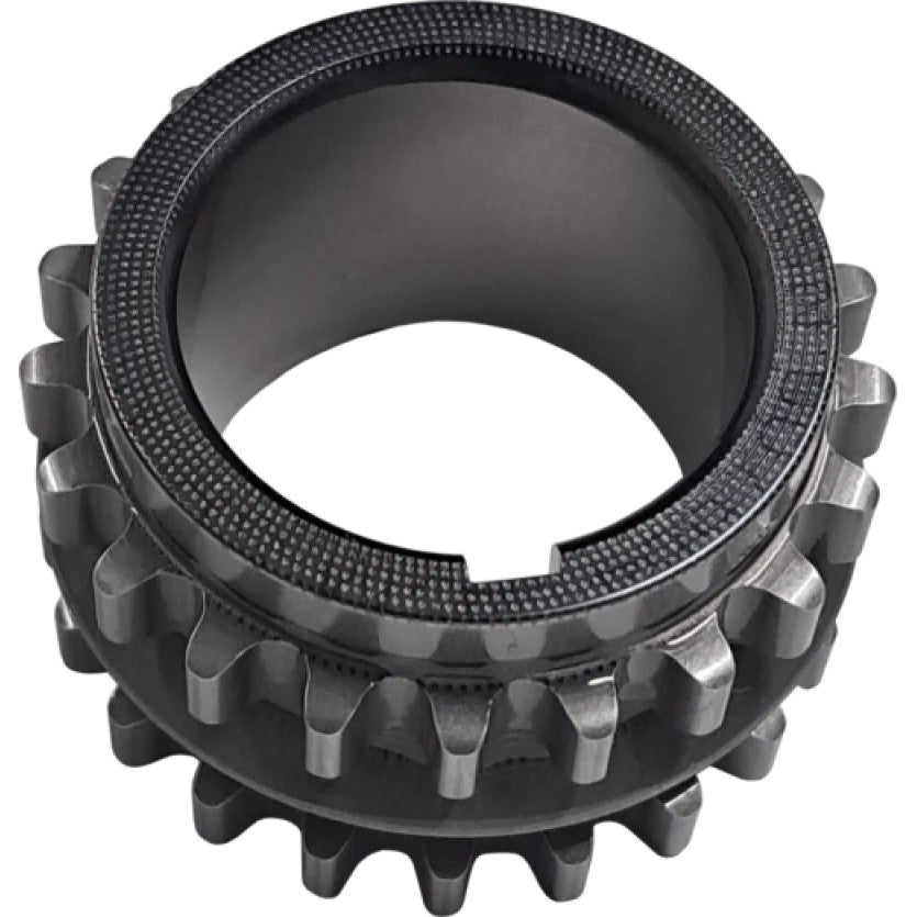 Boundary Grip Series billet steel crankshaft timing sprocket with High Friction Surface coating.