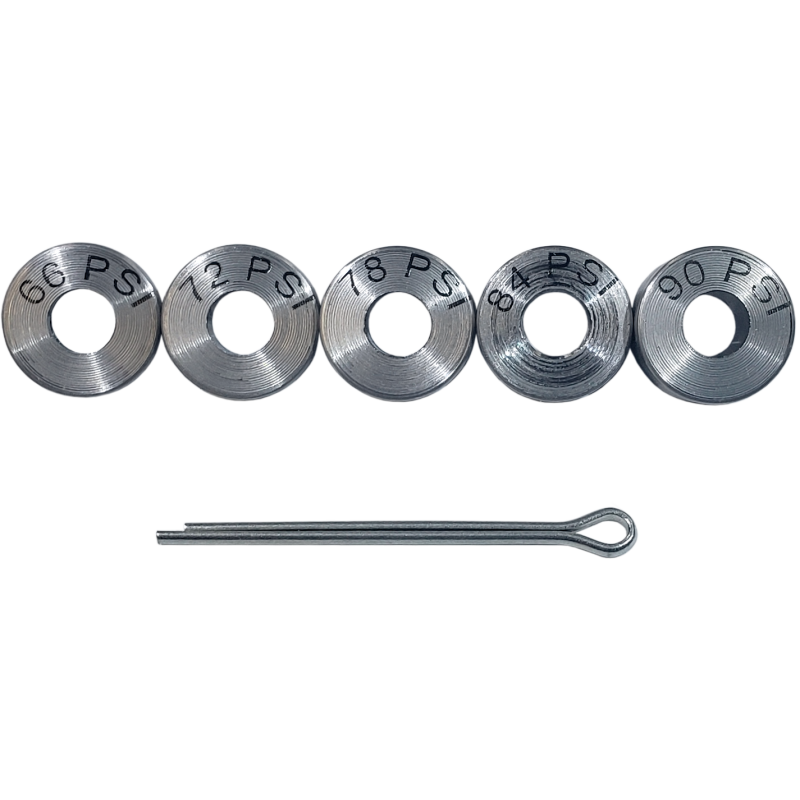 Boundary BP-SH-K oil pump shim kit featuring five metal shims and a retaining pin for Mazda BP engines.