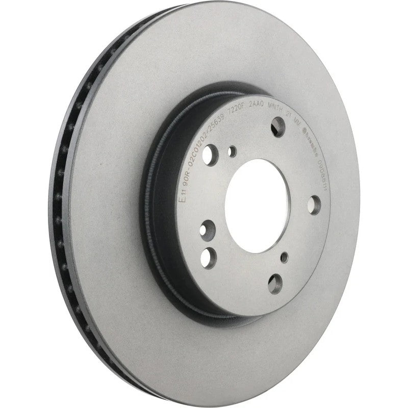 Brembo UV Coated rear brake rotor with fixing screw kit for 2016-2025 Honda Civic, Accord, and Insight.