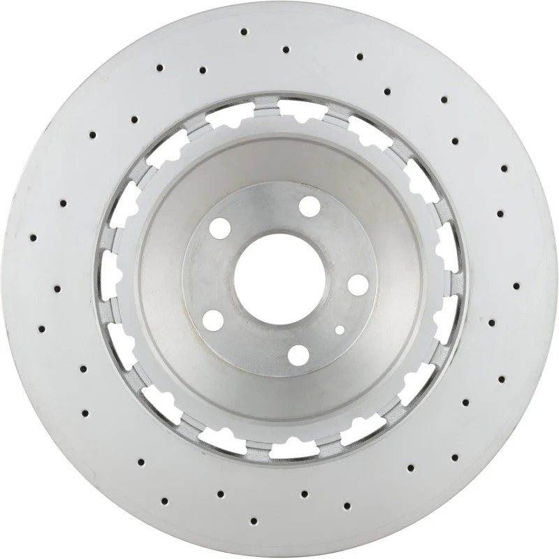 Brembo UV Coated front brake rotor with high-carbon finish and included mounting screws for Audi RS3.