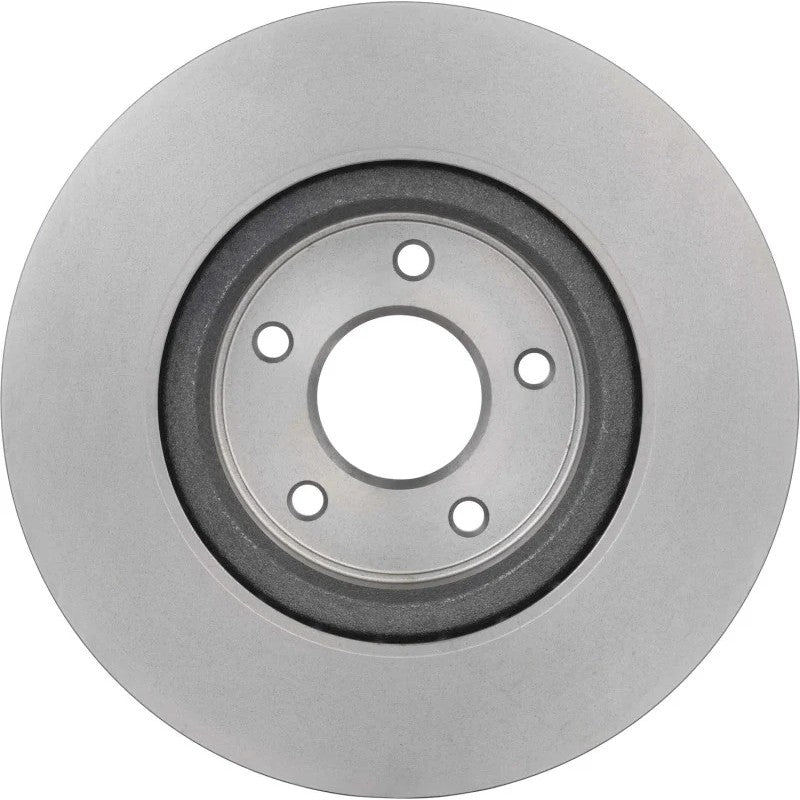 Brembo UV Coated series rear disc brake rotor featuring high carbon cast iron and corrosion resistant silver coating.