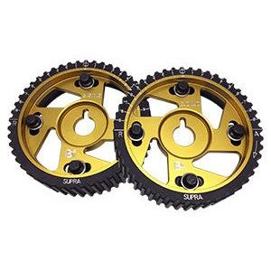 Brian Crower BC8830-1 adjustable cam gear with precision timing marks and adjustment hardware.