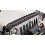 Matte black Bushwacker Trail Armor hood guard for 2007-2018 Jeep Wrangler JK models