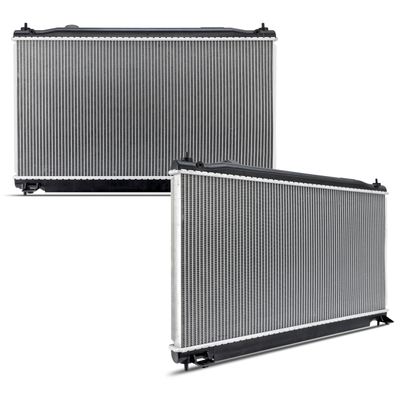 Mishimoto replacement radiator with aluminum core and plastic end tanks for 2016-2024 Infiniti Q50 and Q60 3.0T