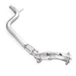 Stainless Works 3-inch 304 stainless steel catted downpipe with factory connection for 2015-2020 Mustang EcoBoost