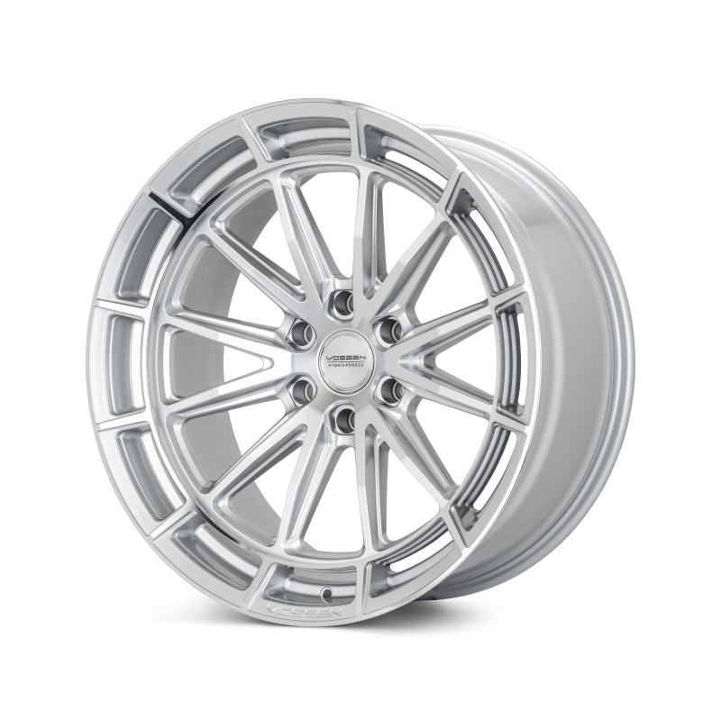 Vossen HFX-5 Silver Polished multi-spoke wheel with Deep Face profile and 6-lug bolt pattern.