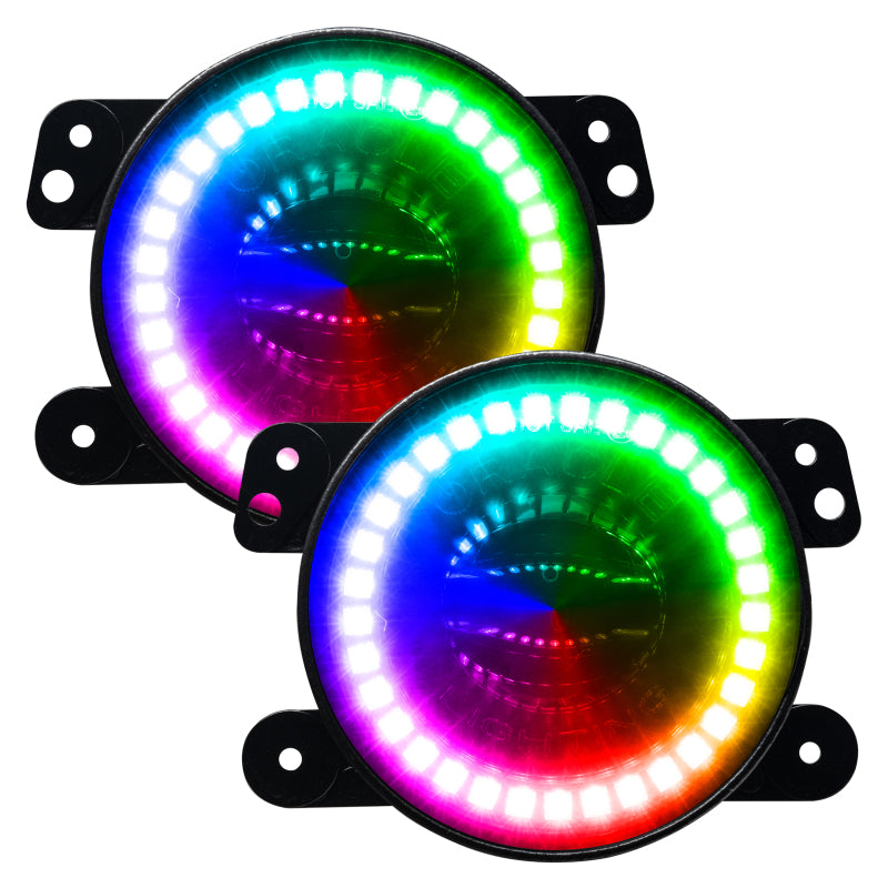 Oracle Lighting high performance LED fog light assembly with clear lens and impact-resistant polycarbonate housing.