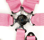 NRG Innovations 5-Point 3in Cam-Lock Racing Seat Belt Harness - Pink