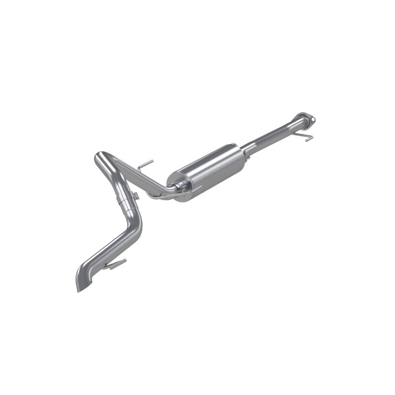 MBRP Armor Pro Series 3-inch T304 stainless steel cat-back exhaust with high-clearance turn-down tip.