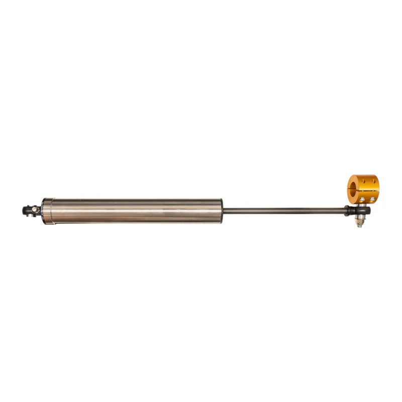 Carli stainless steel low-mount steering stabilizer with billet aluminum rod ends for 2003-2008 Dodge Ram 2500/3500.