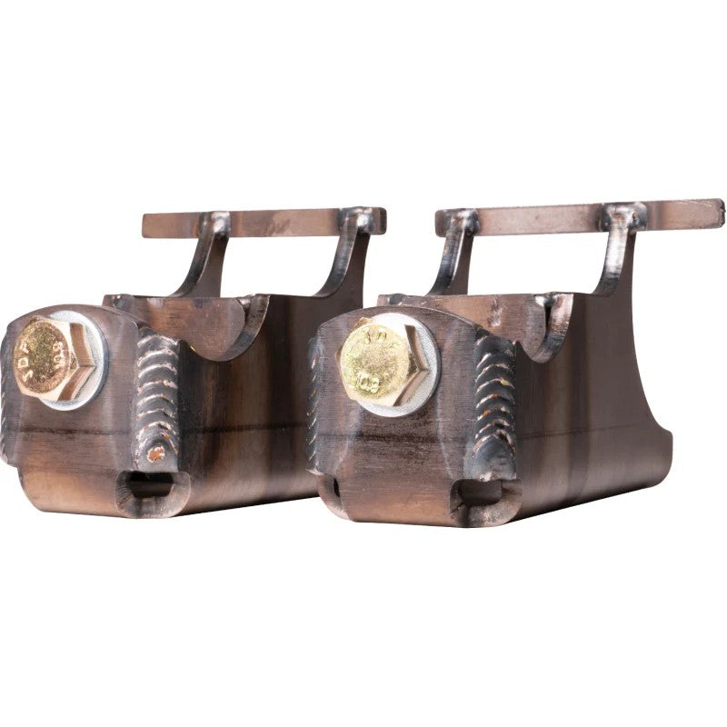 Carli Dominator weld-in front lower shock mounts for 2013-2023 Ram trucks, boxed 1/4-inch steel construction.