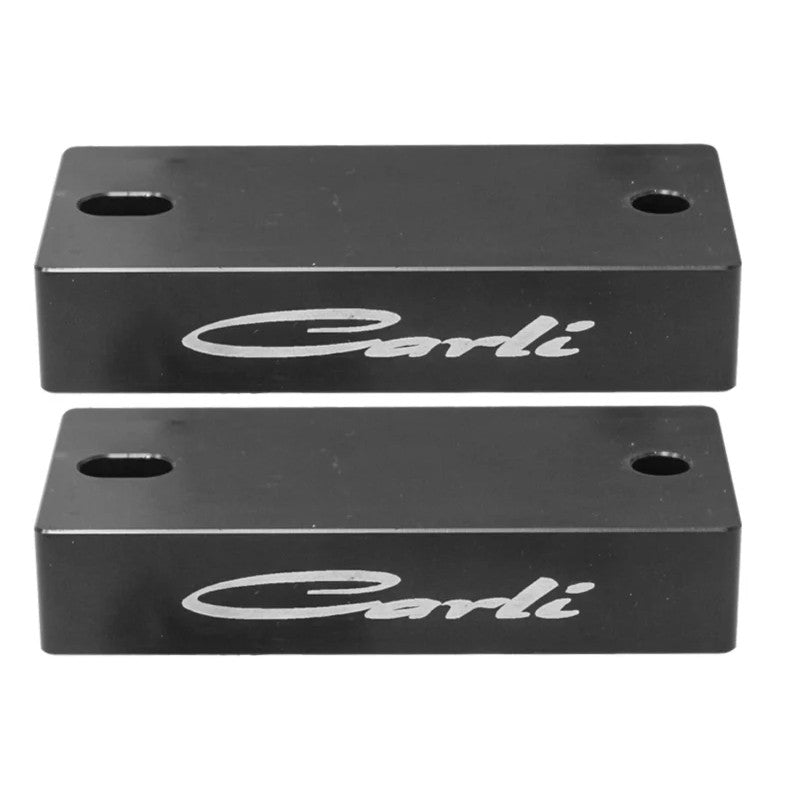 Black anodized billet aluminum rear bump stop drop for 2014-2023 Ram 2500.