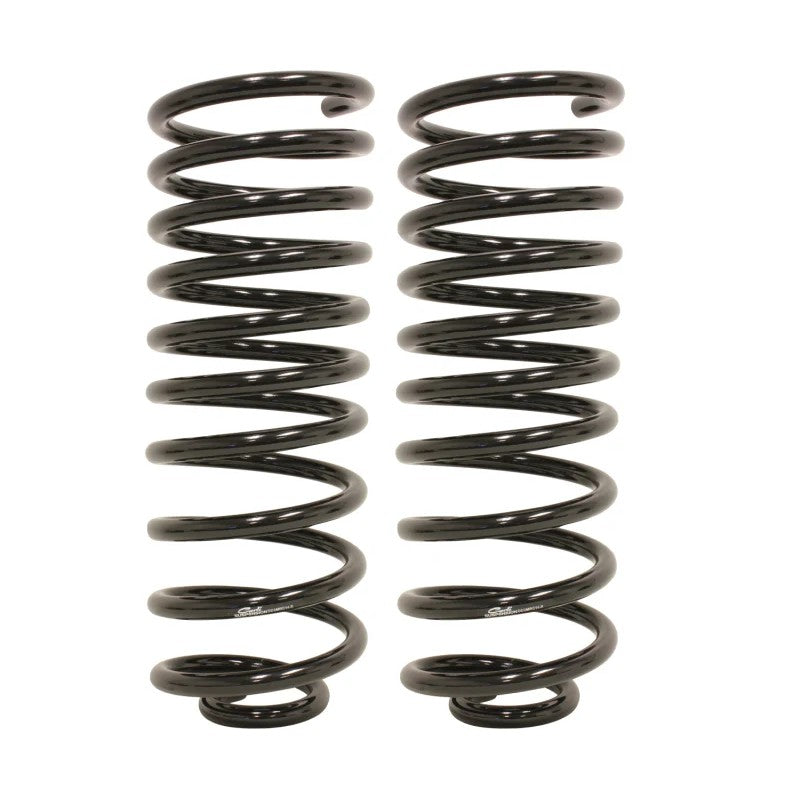 Black powdercoated Carli multi-rate rear coil springs for 2014-2023 Ram 2500
