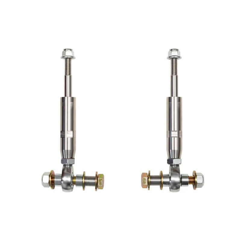 Carli stainless steel extended sway bar end links with 1/2 inch FK chromoly rod ends for 1998-2009 Dodge Ram.