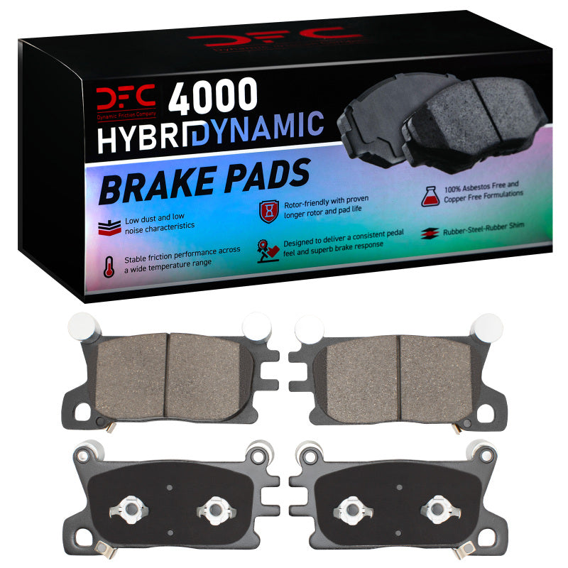 DFC 4000 HybriDynamic front brake pads with manufacturer part number 4000-2376-00.