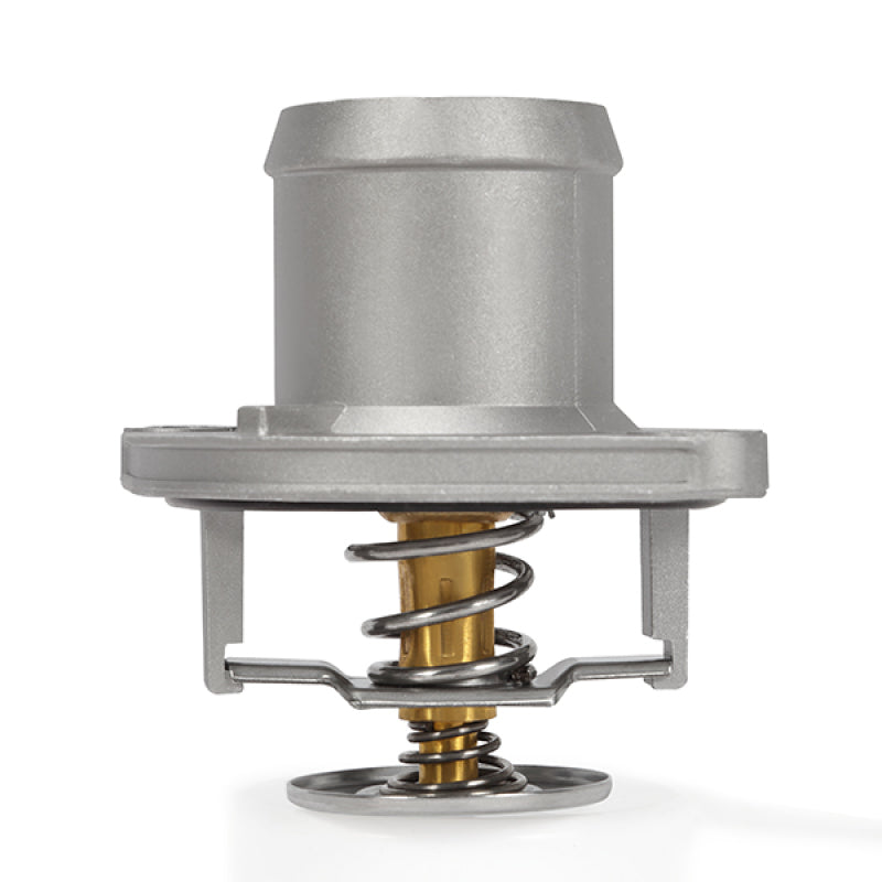 Mishimoto cast aluminum low-temperature thermostat housing for Ford 6.0L Powerstroke diesel engines.