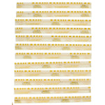 Clevite MPY1 Yellow Plastigage 12-pack of measuring strips for checking engine bearing oil clearances.